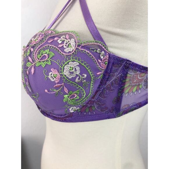 Savage x Fenty Lingerie Bohemian Cage Floral Embroidered Bra - Picture 5 of 11